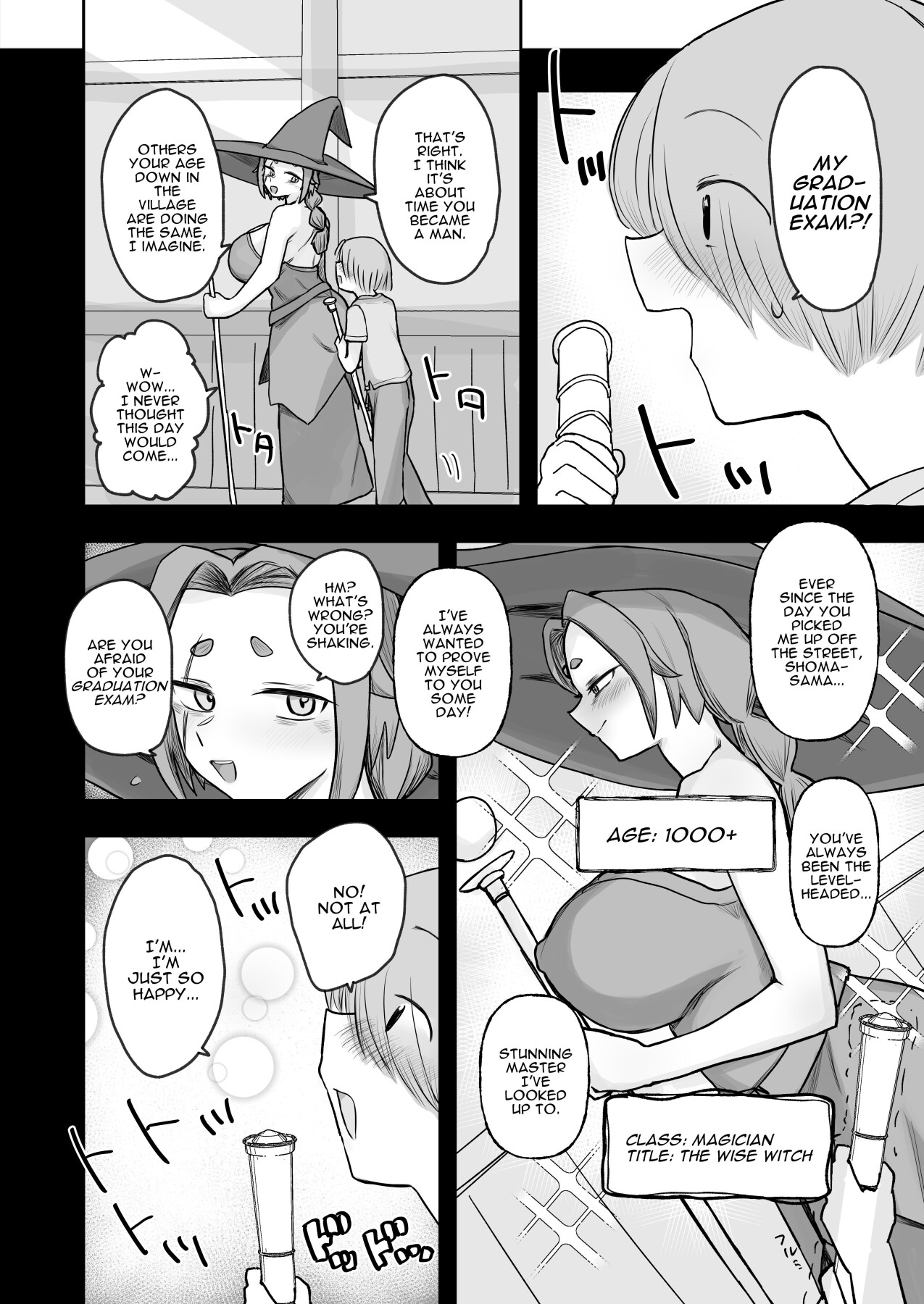 Hentai Manga Comic-1000 Year Old Witch Cumsqueezes Her Disciple During His Virginity Graduation Exam-Read-3
